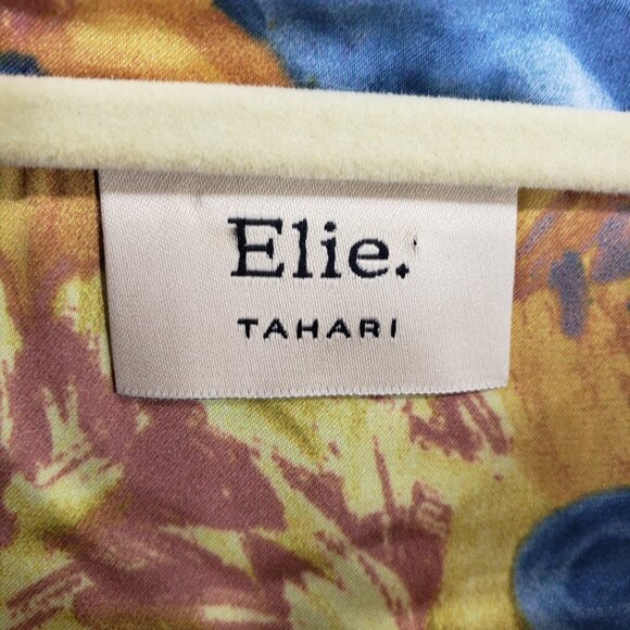 Elie Tahari Abstract Floral Print Top - Picture 3 of 8